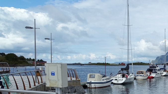 En av gjestebryggene i Brønnøysund.
